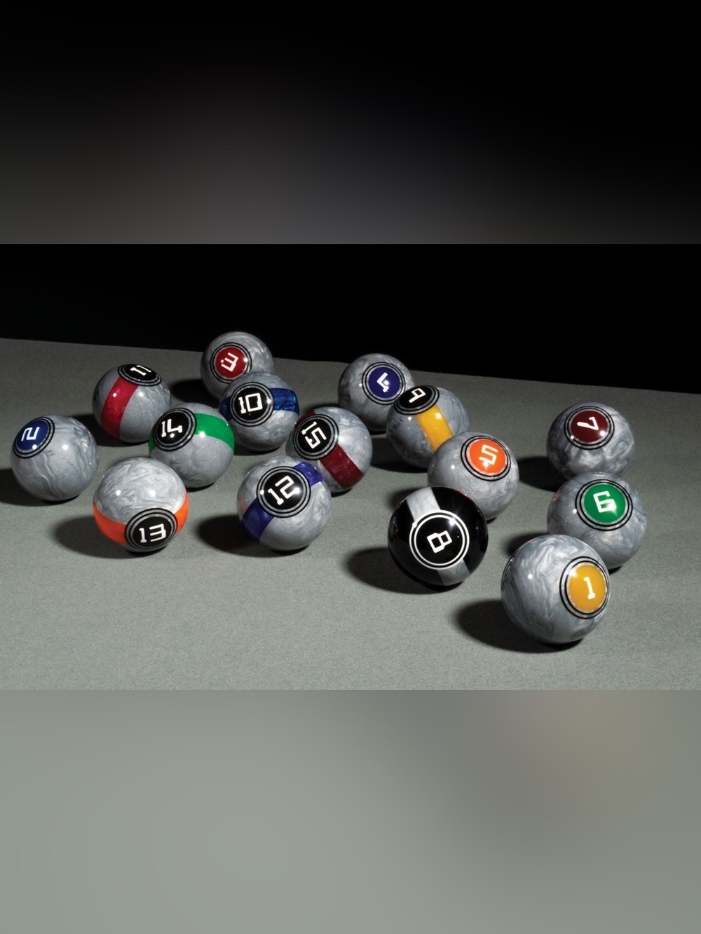 McDermott Galaxy Lunar Rocks Billiard Pool Ball Set 2.25โ NEW Without Box